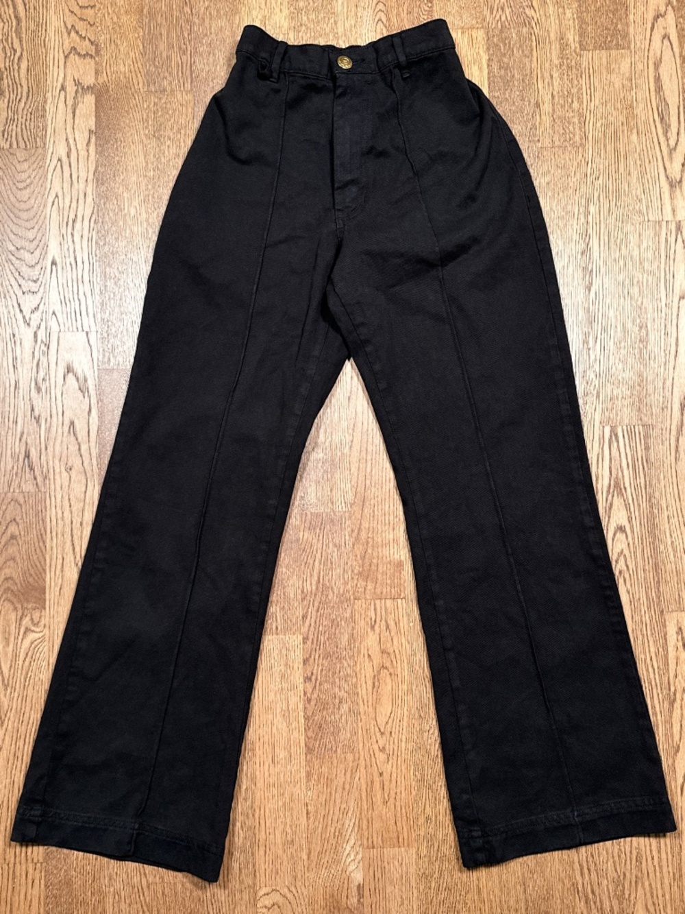 Big Bud Press Western Basic Black Straight Flare Pants Womens XS